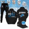 2023 Detroit Lions NFC North Division Champions Combo White Hoodie, Jogger, Cap