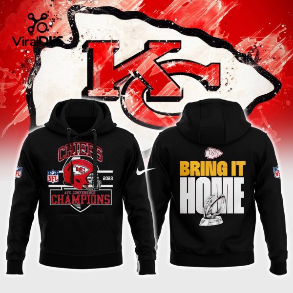 2023 Kansas City Chiefs Bring It Home Division Champions Black Hoodie, Jogger, Cap