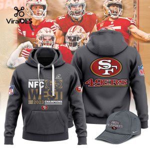 NFC West 2023 Champions San Francisco 49ers Grey Hoodie, Jogger, Cap Limited
