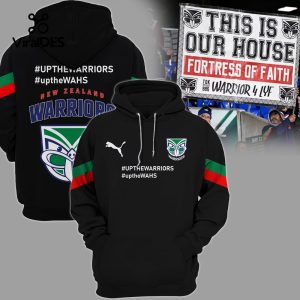 New Zealand Warriors Up The Wash Combo NRL Black Hoodie, Jogger, Cap