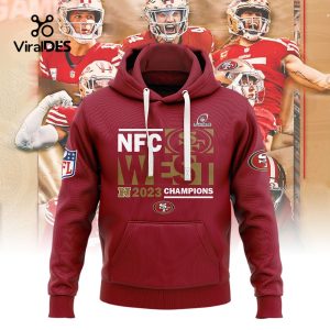NFC West Division 2023 Champions San Francisco 49ers Red Hoodie, Jogger, Cap