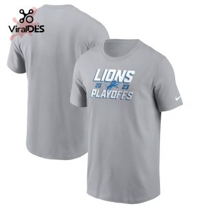 Detroit Lions 2023 Playoff Champions Grey T-Shirt, Jogger, Cap Limited