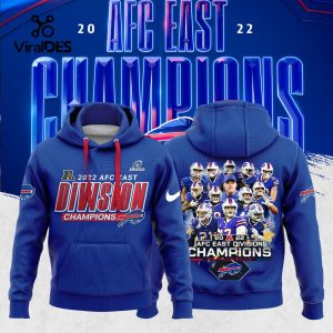 Limited Buffalo Bills AFC East Division Champions 2022 Hoodie, Jogger, Cap