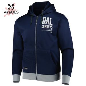 NFL Dallas Cowboys Combine Training Football Navy Hoodie 3D Limited