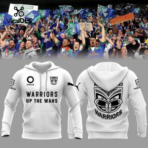 Limited FC New Zealand Warriors NRL Up The Wash White Hoodie, Jogger, Cap