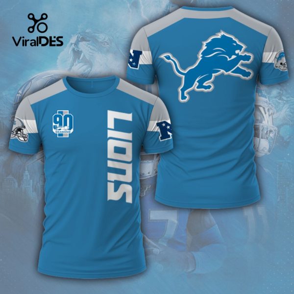 Detroit Lions To Celebrate 90th Blue Anniversary Season Hoodie 3D