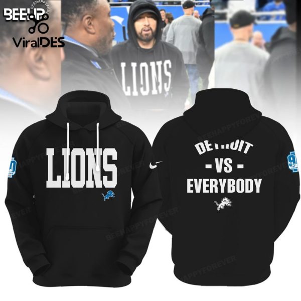 Detroit Vs Everybody NFC North Champions Black Hoodie 3D Limited