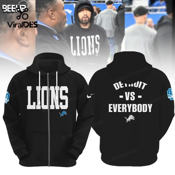 Detroit Vs Everybody NFC North Champions Black Hoodie 3D Limited