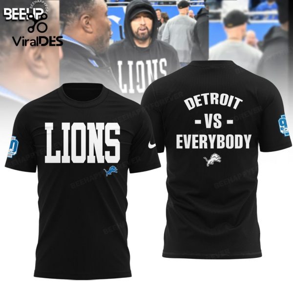 Detroit Vs Everybody NFC North Champions Black Hoodie 3D Limited