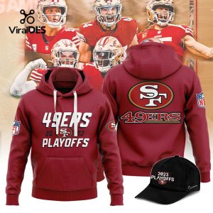 San Francisco 49ers Red 2023 NFL Playoffs Hoodie, Jogger, Cap Limited
