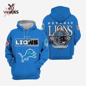 Special NFL Detroit Lions North Division Champions Blue Hoodie 3D Limited