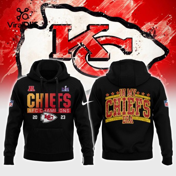 Kansas City Chiefs AFC Champions In My Chiefs Era Black Hoodie, Jogger, Cap