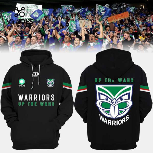 Limited 2023 New Zealand Warriors NRL Up The Wash Black Hoodie, Jogger, Cap