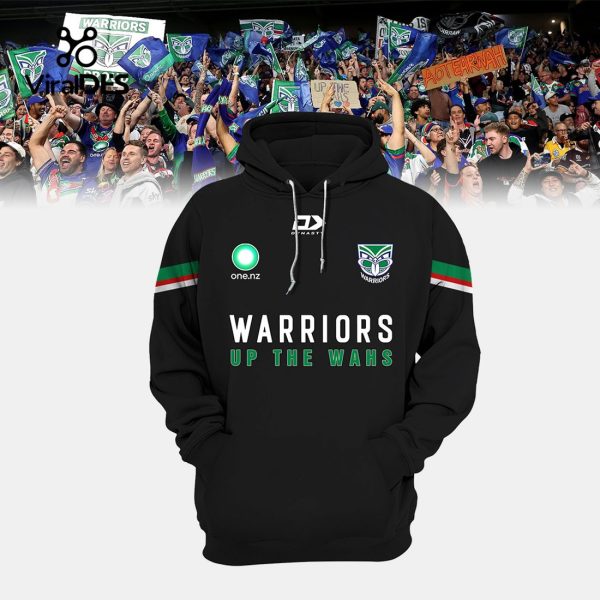 Limited 2023 New Zealand Warriors NRL Up The Wash Black Hoodie, Jogger, Cap