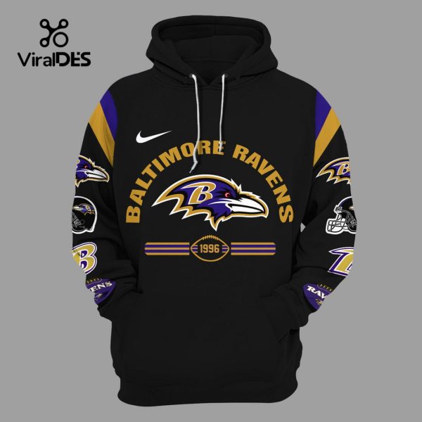 Limited 2024 Baltimore Ravens NFL Football Gift Black Hoodie, Jogger, Cap