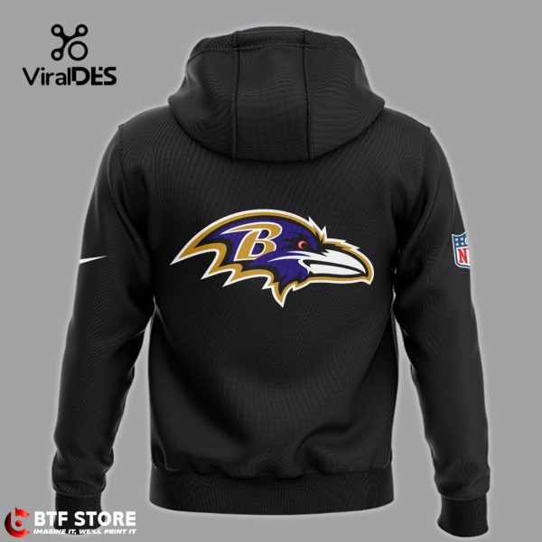 Limited Baltimore Ravens NFL Crucial Catch Sprots Black Hoodie, Jogger, Cap