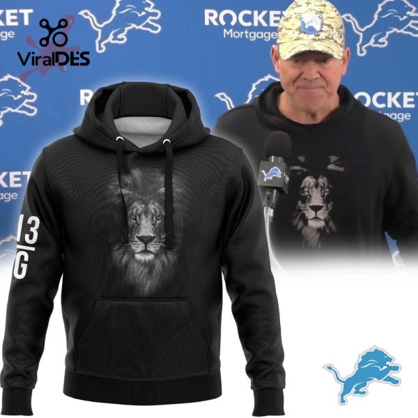 Limited Detroit Lions NFL Champions Luxury Lion Black Hoodie 3D