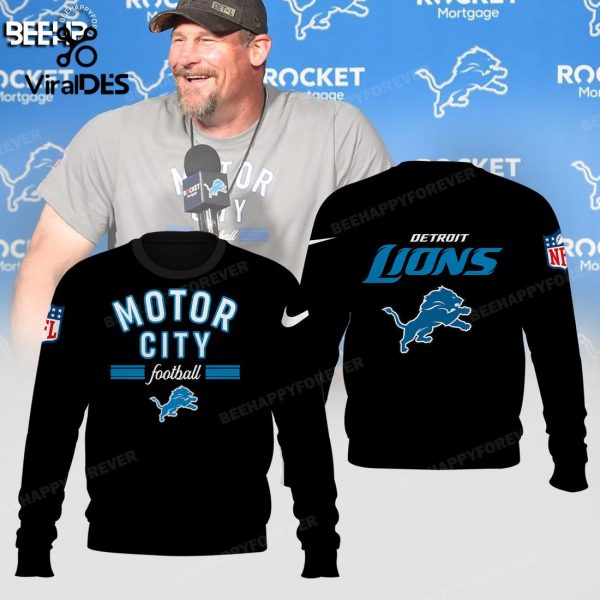 Limited Motor City Football Detroit Lions Champions Black Hoodie 3D