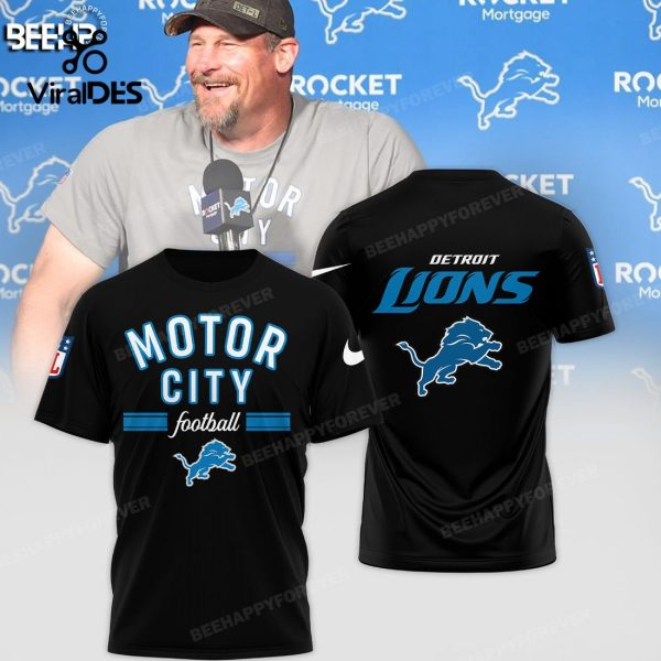 Limited Motor City Football Detroit Lions Champions Black Hoodie 3D