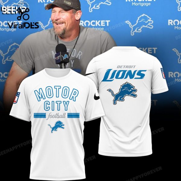 Limited Motor City Football Detroit Lions Champions White Hoodie 3D