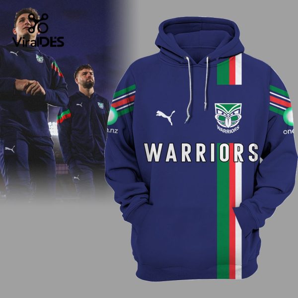 Limited New Zealand Warriors Up The Wash Puma Blue Hoodie, Jogger, Cap