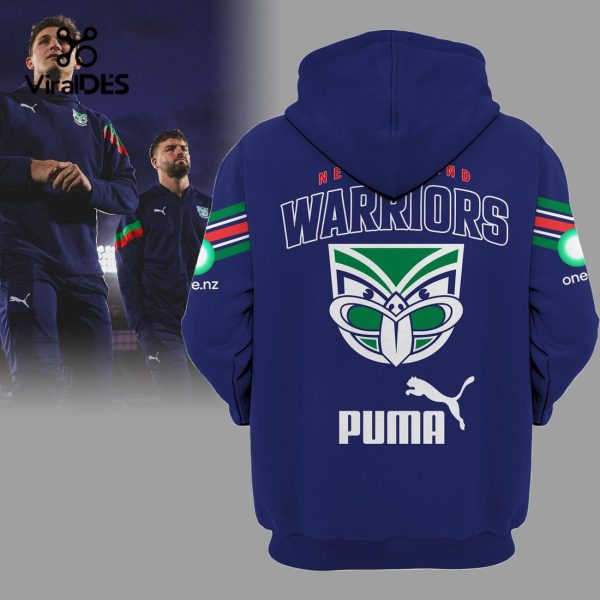 Limited New Zealand Warriors Up The Wash Puma Blue Hoodie, Jogger, Cap