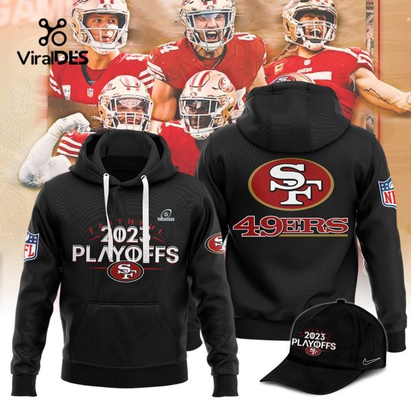 Limited San Francisco 49ers 2023 NFL Playoffs Special Black Hoodie, Jogger, Cap