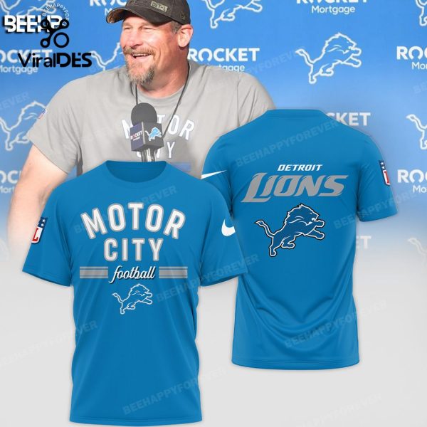 Motor City Football Detroit Lions Blue Champions Hoodie 3D Limited