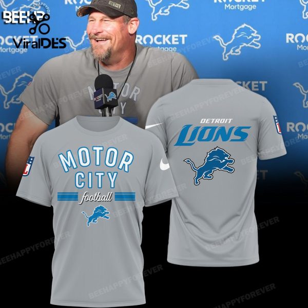 Motor City Football Detroit Lions Champions Grey Hoodie 3D Limited