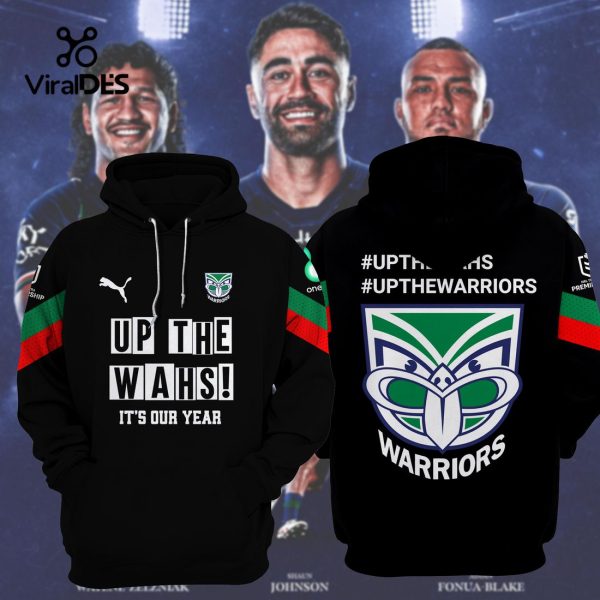 New Zealand Warriors 2023 Up The Wash It’s Our Year Black Hoodie, Jogger, Cap Limited