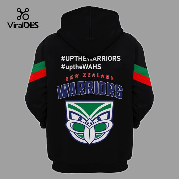 New Zealand Warriors Up The Wash Combo NRL Black Hoodie, Jogger, Cap