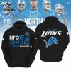 NFC North 2023 Champions Detroit Lions White Sports Hoodie 3D