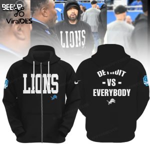 Detroit Vs Everybody NFC North Champions Black Hoodie 3D Limited