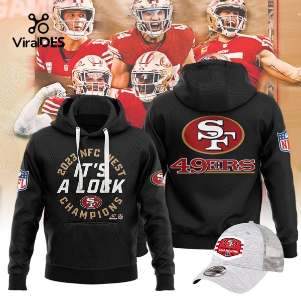 San Francisco 49ers – NFC West 2023 Champions It’s A Lock Black Hoodie, Jogger, Cap