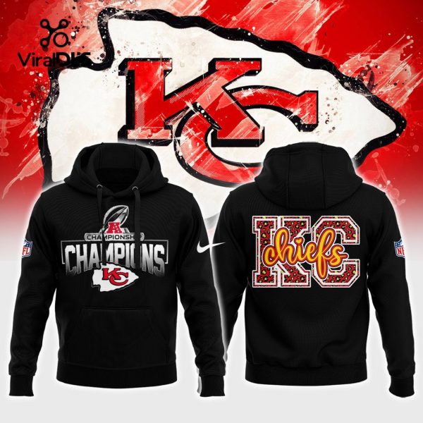 Special Kansas City Chiefs AFC Conference Champions Black Hoodie, Jogger, Cap