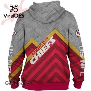 NFL Super Bowl Champions Kansas City Chiefs Grey Design Hoodie 3D Limited