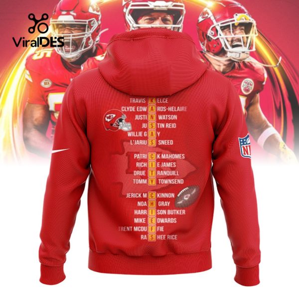 2023 AFC Champions Kansas City Chiefs NFL Playoff Red Hoodie, Jogger, Cap