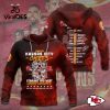 2023 Kansas City Chiefs Straight AFC West Championships Black Apparels Hoodie 3D