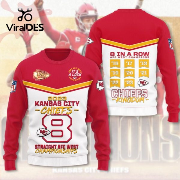 2023 Kansas City Chiefs Straight AFC West It’s A Lock Championships Hoodie 3D