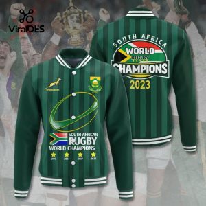 South Africa x Rugby World Cup Rugby Champions Green Sport Jacket, Baseball Jacket