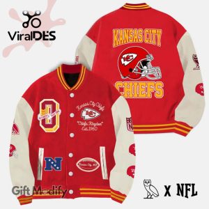 Kansas City Chiefs Super Bowl Champion Red Design Baseball Jacket Limited