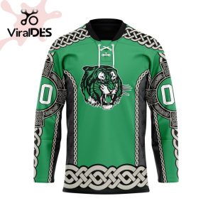 Custom Medicine Hat Tigers St Patrick Day Custom Name Custom Number Team Hockey Jersey