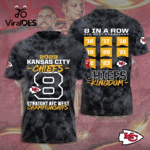 2023 Kansas City Chiefs Straight AFC West Championships Black Apparels Hoodie 3D