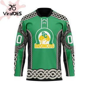 Custom Swift Current Broncos St Patrick Day Custom Name Custom Number Team Hockey Jersey