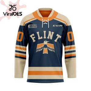 Custom Flint Firebirds Alternate Hockey Jersey Personalized Letters Number