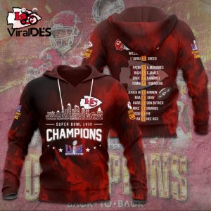 Limited Super Bowl LVIII Champions Kansas City Chiefs Sports Design Hoodie 3D