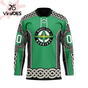 Custom Moose Jaw Warriors St Patrick Day Custom Name Custom Number Team Hockey Jersey