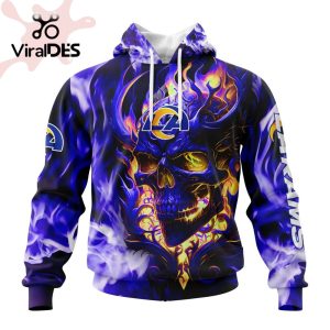 Personalized NFL Los Angeles Rams Limited Skull Art Design Hoodie 3D