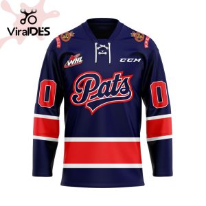 Custom Regina Pats Home Hockey Jersey Personalized Letters Number