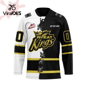 Custom Brandon Wheat Kings Mix Home And Away Hockey Jersey Personalized Letters Number